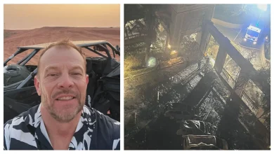 Near miss for Berkshire man after hotel room 'obliterated' by Iranian drone | ITV News