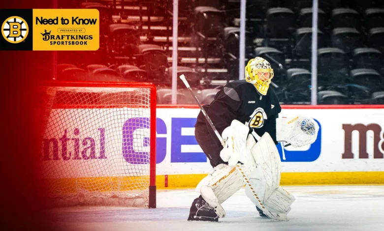 Need to Know: Bruins at Devils