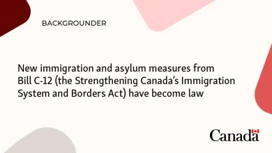 New immigration and asylum measures from Bill C-12 (the Strengthening Canada’s Immigration System and Borders Act) have become law