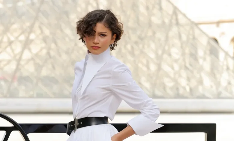 Newlywed Zendaya Wears Bridal White In Paris
