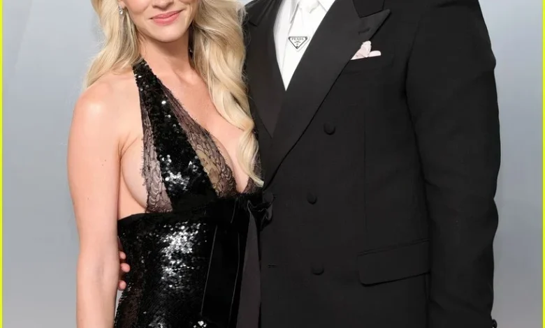 Nicholas Hoult Brings Back Bleached Blond Hair, Makes Rare Appearance with Wife Bryana Holly at Vanity Fair Oscar Party 2026