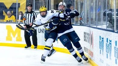 No. 3 Men's Hockey Travels to Second-Seeded Michigan for B1G Semifinals
