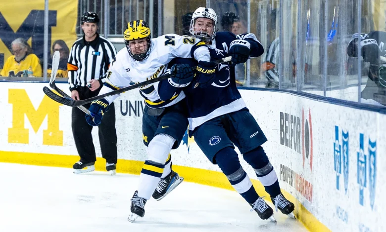 No. 3 Men's Hockey Travels to Second-Seeded Michigan for B1G Semifinals
