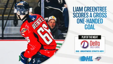 OHL Play of the Night: Liam Greentree scores a one-handed beauty