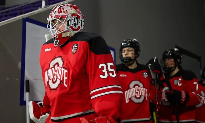 Ohio State Women's Hockey Beats No. 1 Wisconsin, 2-1, to Secure WCHA Final Faceoff Championship