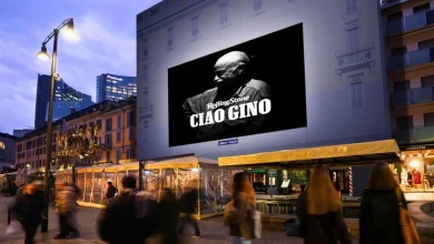 Omaggio a Gino Paoli di Urban Vision sui maxi led delle città
