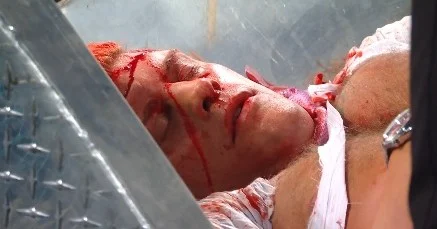 Orton turns heel and spills Cody Rhodes’ blood during WrestleMania contract signing