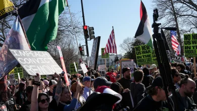 Outside White House, hundreds protest attack on Iran, urge end to conflict