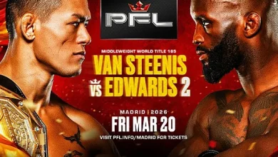 PFL Madrid ‘Van Steenis vs. Edwards 2’ play-by-play, results & round scoring