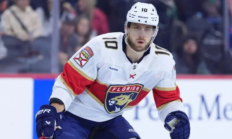 Panthers' Greer receives game misconduct for hit on Flames' Zary