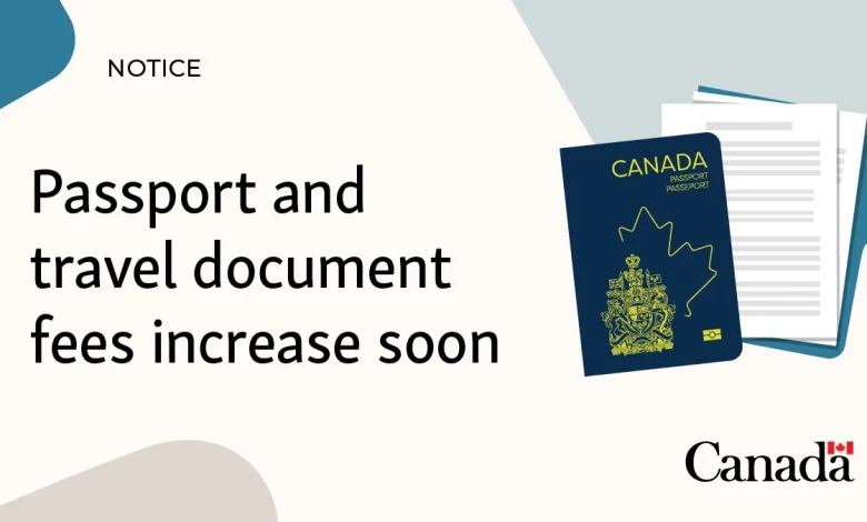 Passport and travel document fees increase soon