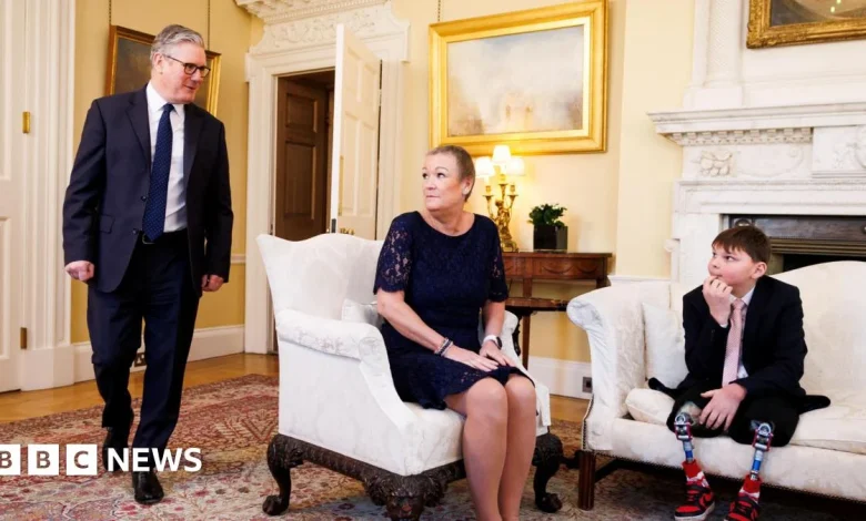 Paula and Tony Hudgell meet PM over UK child cruelty register