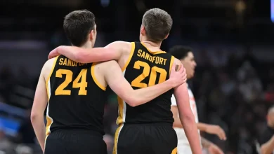 Payton Sandfort's worlds collide for Iowa-Nebraska Sweet 16 showdown