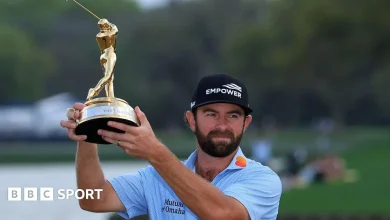 Players Championship: Cameron Young snatches title from Matt Fitzpatrick