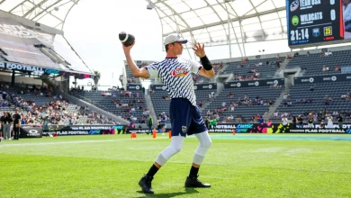 Plenty of empty seats at Fanatics Flag Football Classic