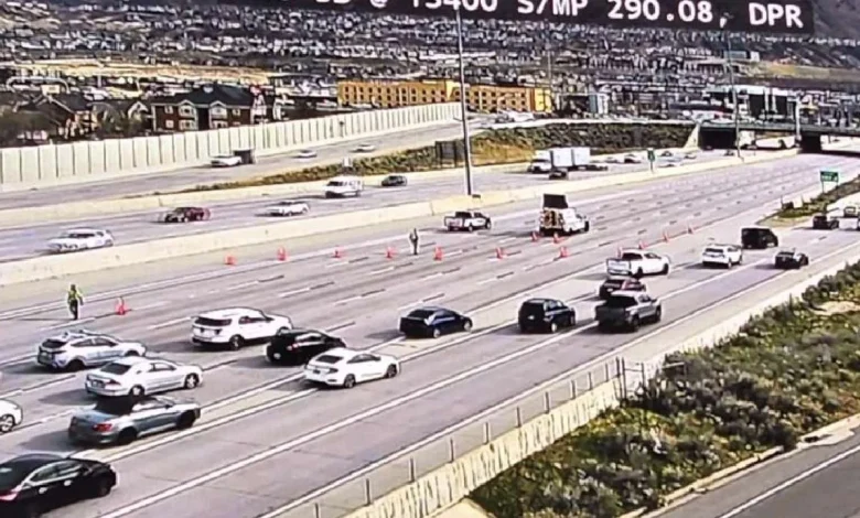 'Police incident' prompts traffic closures on I-15 near Draper