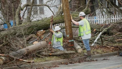 Powerful winds and extreme weather knock out power, damage property and fuel wildfires across parts of U.S.