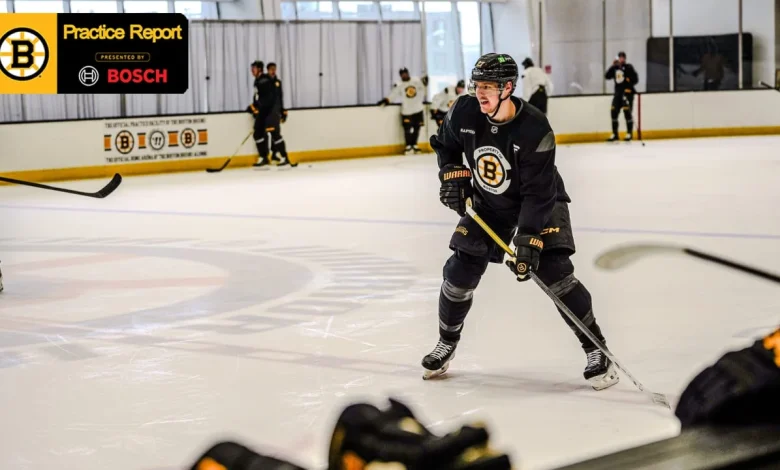 Practice Report: Bruins Prepare to Host Maple Leafs