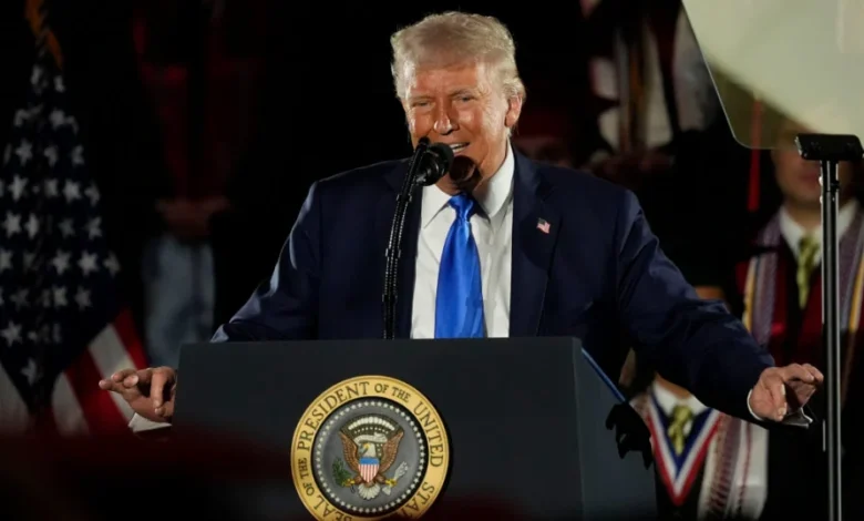 President Donald Trump announces plans to sign new executive order on college sports, expects to get sued