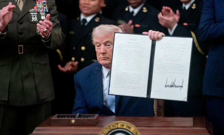 President Trump signs executive order protecting Army-Navy game