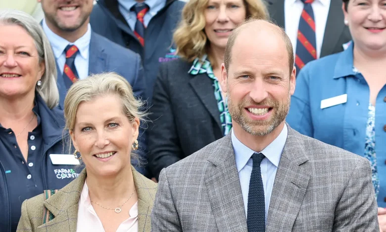 Prince William joins his aunts Princess Anne and the Duchess of Edinburgh on secret trip to Wales to honour a close friend of the royal family