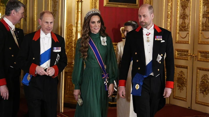 Princess of Wales honours late Queen and Princess Diana with state banquet outfit