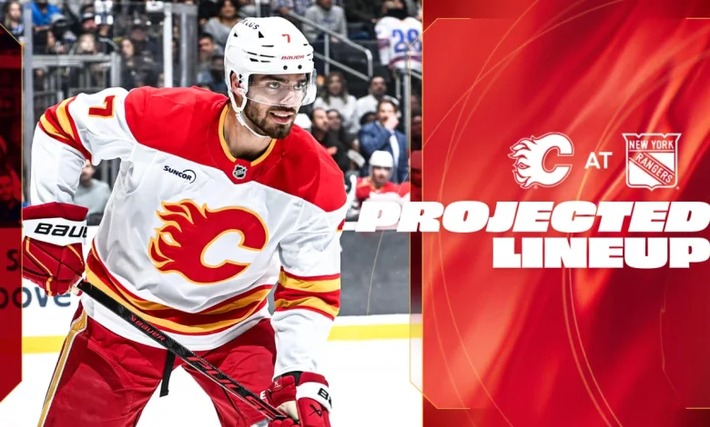 Projected Lineup - Flames @ Rangers