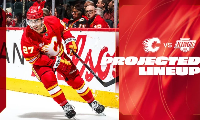 Projected Lineup - Flames vs. Kings