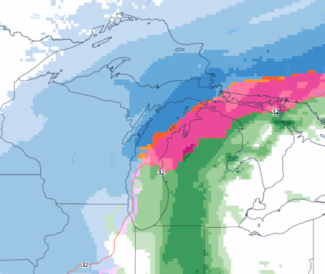 Prolonged mega-moisture storm will have 3 zones in Michigan: Ice storm, heavy snow and possibly severe t-storms