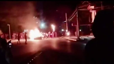 Protesters set fire to Communist Party Building in Morón, Cuba