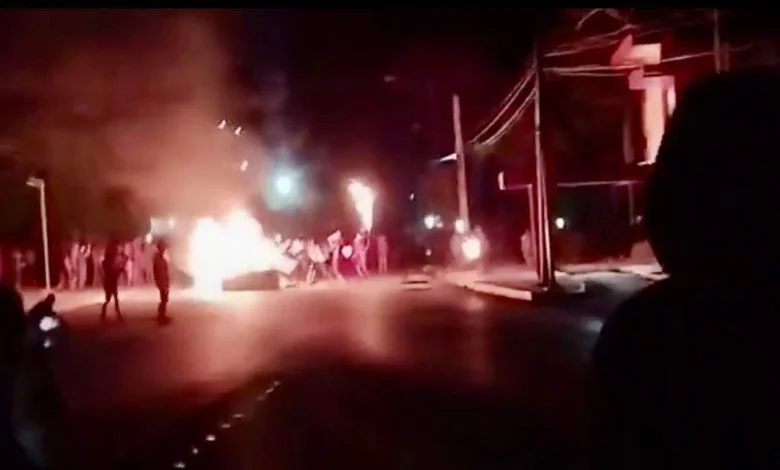 Protesters set fire to Communist Party Building in Morón, Cuba