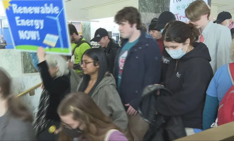 Protestors rally against Hochul's proposed changes to climate law