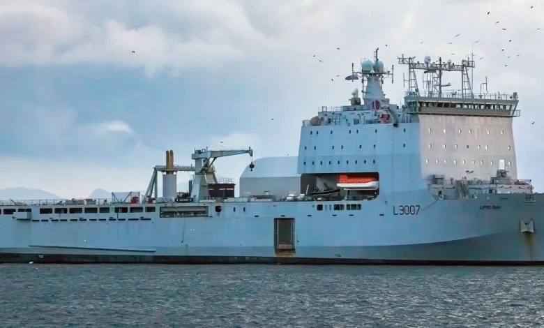 RFA Lyme Bay deploying to Eastern Mediterranean for civilian evacuation role
