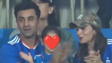 Raha cheers for India as she watches India-England T20 semi-final with mom Alia Bhatt and dad Ranbir Kapoor. See pics | Bollywood