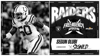 Raiders sign LB Segun Olubi