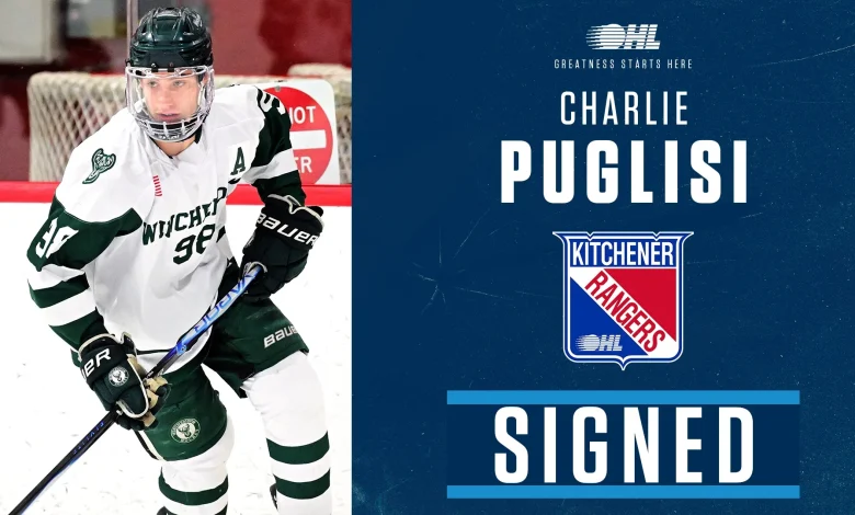Rangers sign free-agent forward Charlie Puglisi