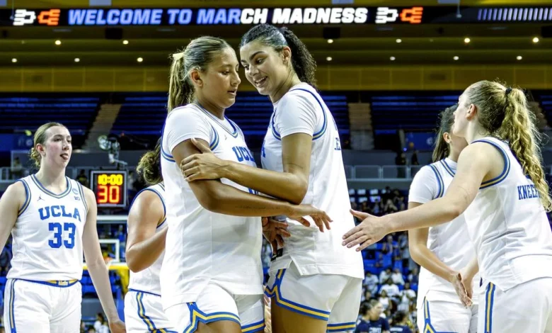 Rare double-doubles: Betts sisters shine during UCLA’s NCAA tournament run