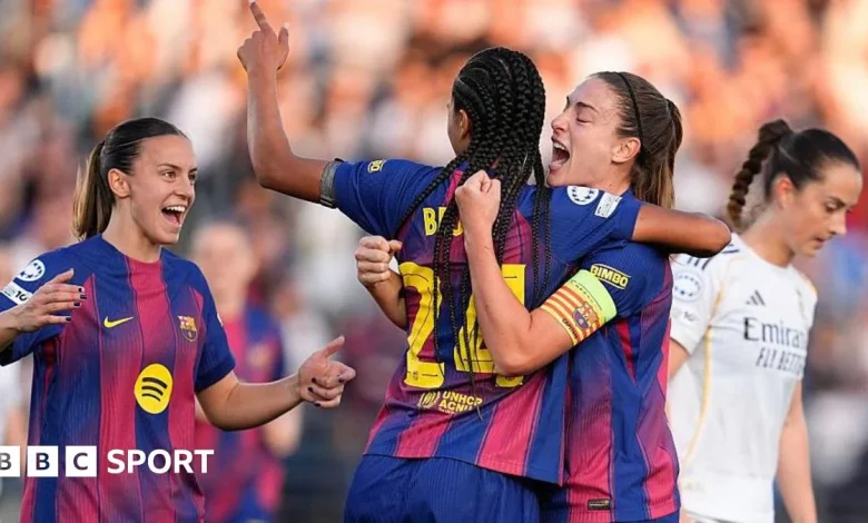 Real Madrid 2-6 Barcelona: Barca cruise to Women's Champions League last-eight first-leg win