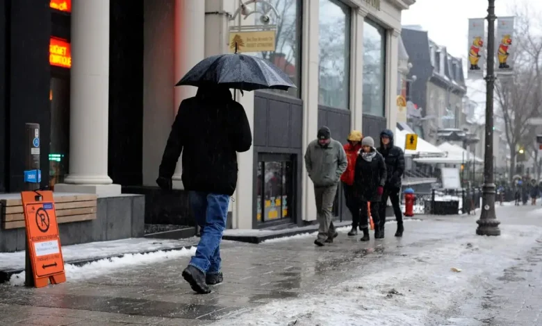 Redoux suivi de verglas et de neige: une semaine météo instable à prévoir au Québec