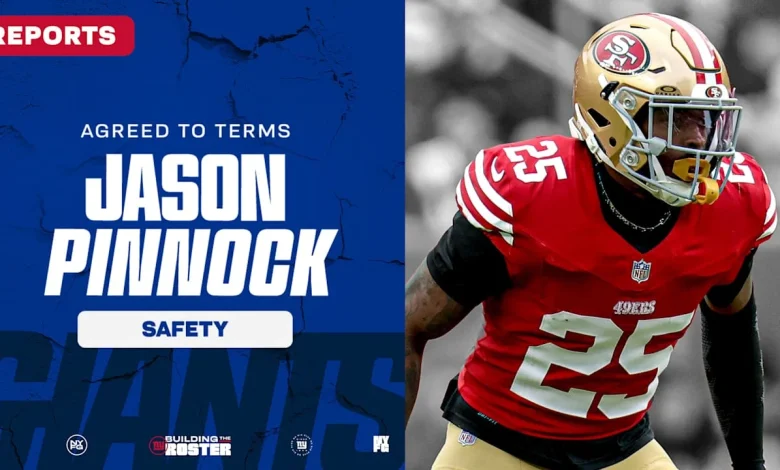 Reports: Giants agree to terms with S Jason Pinnock, pending physical
