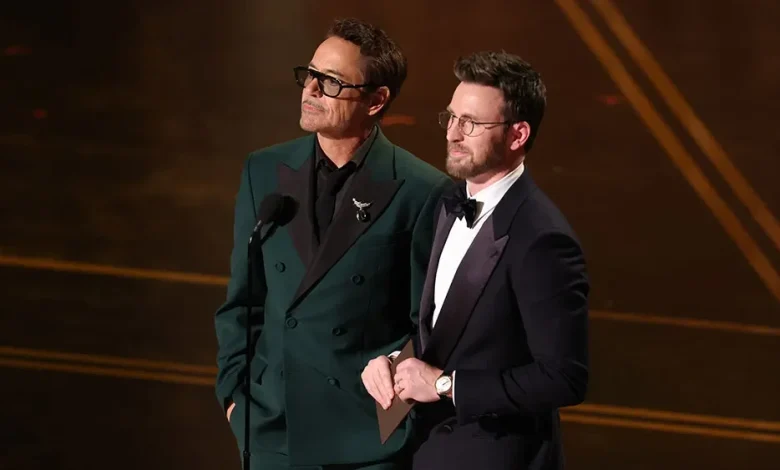 Robert Downey Jr. and Chris Evans Reunite to Celebrate ‘Avengers’ Anniversary at Oscars
