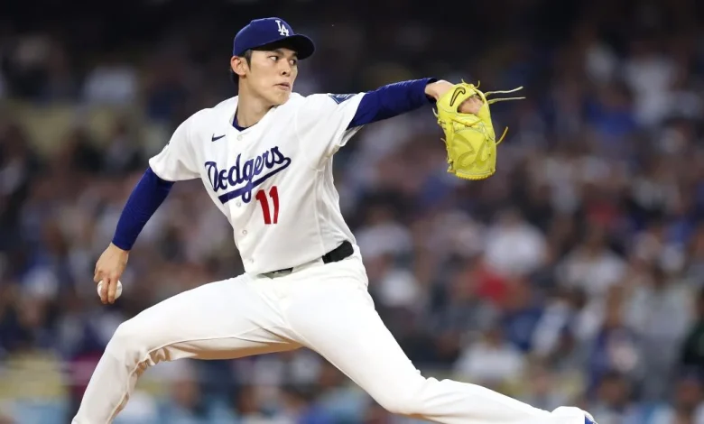 Roki Sasaki’s encouraging effort undermined by Dodgers’ offensive woes in first loss