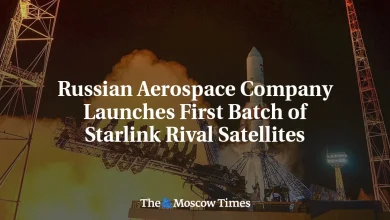 Russian Aerospace Company Launches First Batch of Starlink Rival Satellites