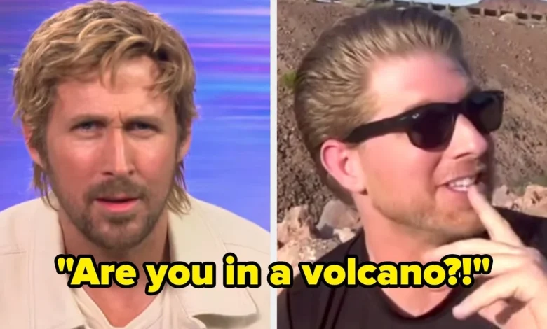 Ryan Gosling Interview, Reporter In Desert: Reacts