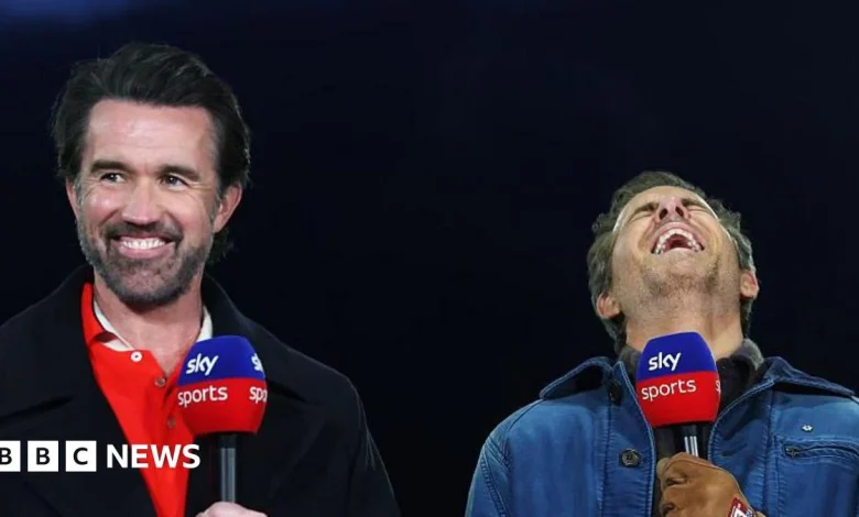 Ryan Reynolds and Rob Mac make commentating debut at Swansea v Wrexham