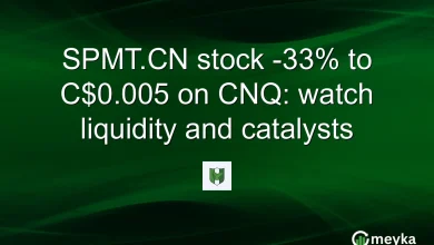 SPMT.CN stock -33% to C$0.005 on CNQ: watch liquidity and catalysts
