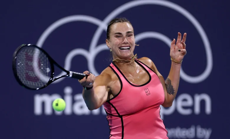 Sabalenka embraces the fight in Miami return to earn seventh straight win