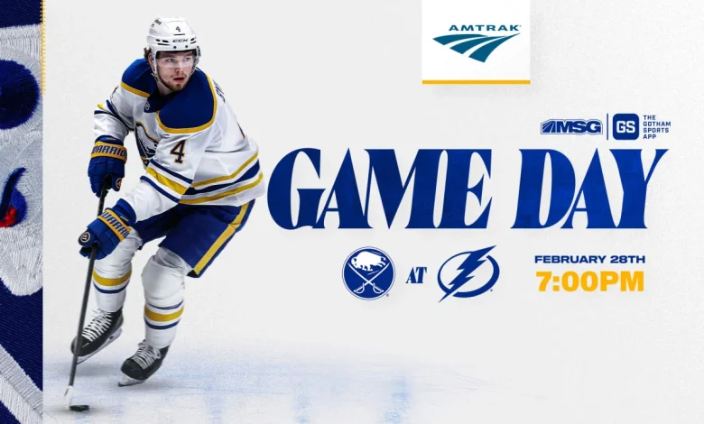 Sabres at Lightning | How to watch, lineup notes, and storylines