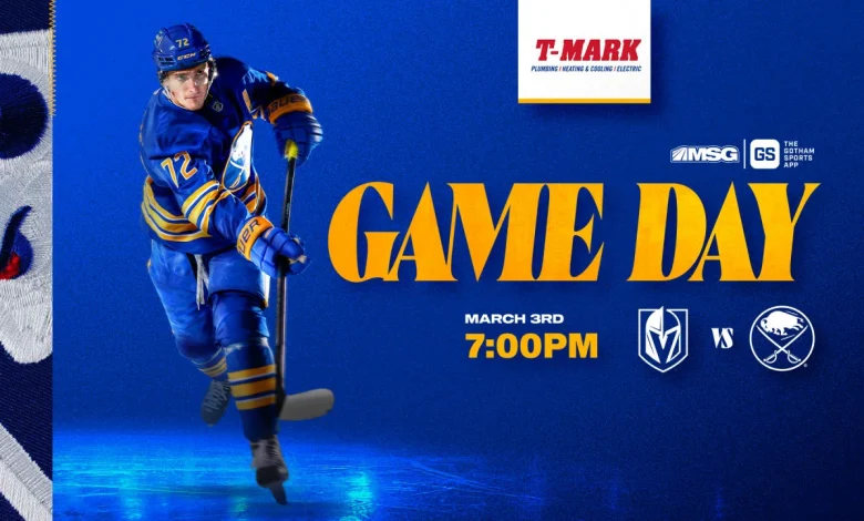 Sabres vs. Golden Knights | How to watch, lineup notes, and storylines