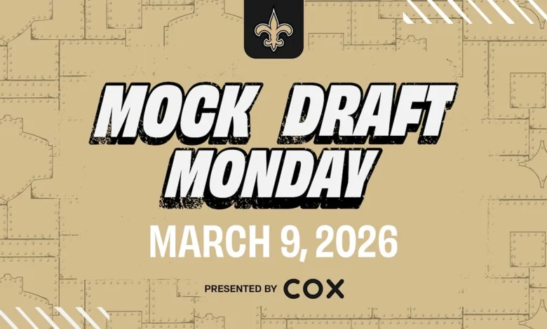 Saints Mock Draft Monday 3/9/2026